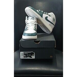 Nike Air Jordan 1 Mid SE( GS) White/Oxidized Green. FQ8088-103. Boys Size 6Y